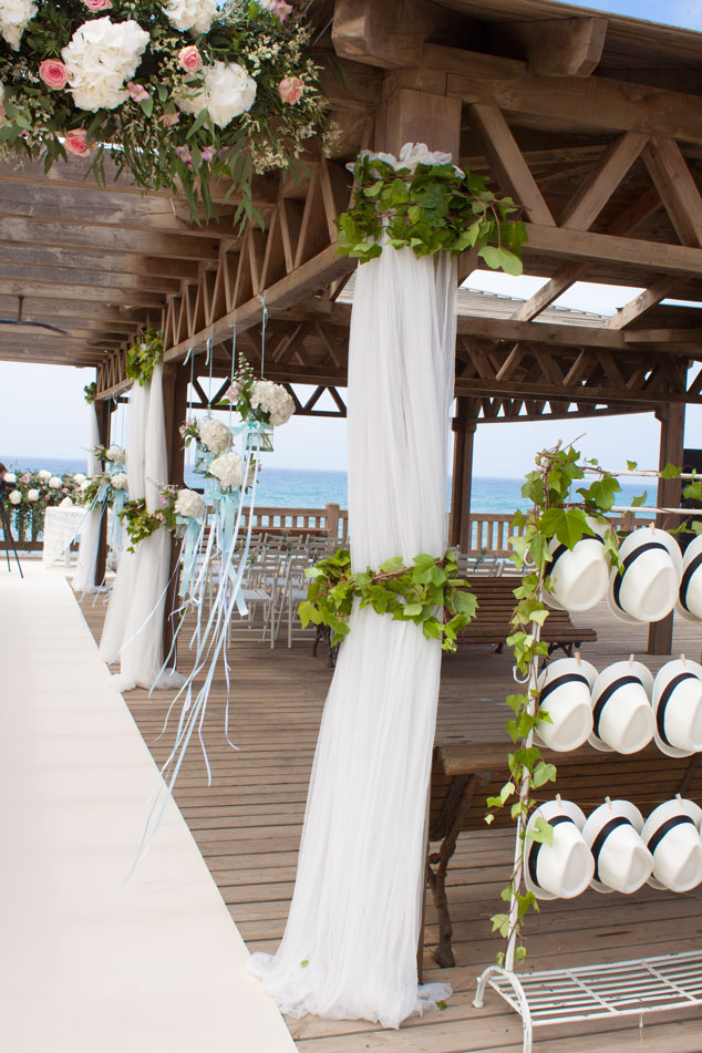 Decoración floral boda en El Toyo