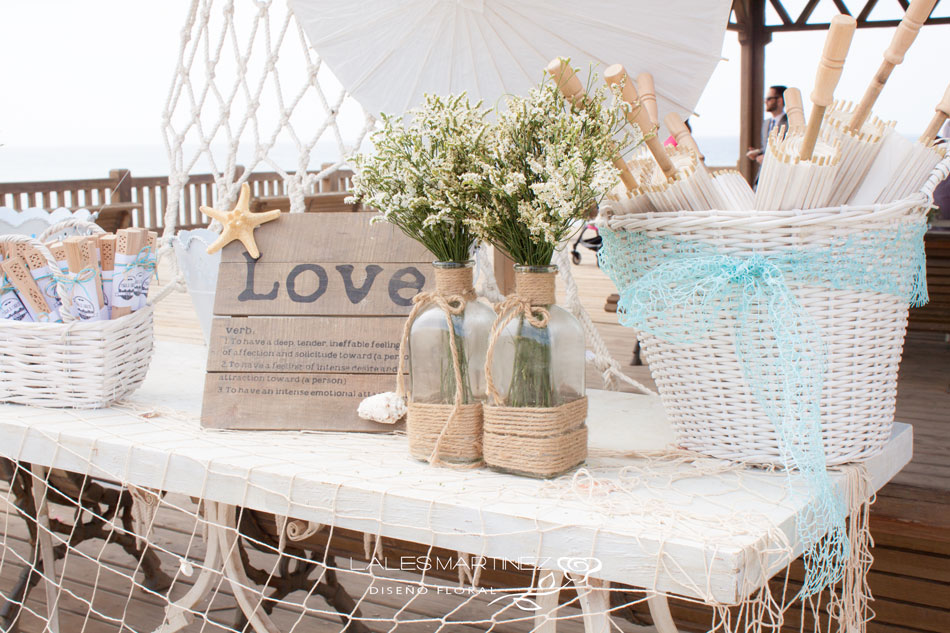 Detalles marinos boda en El Toyo